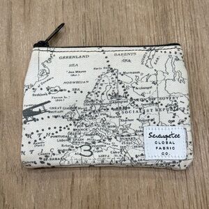 Serengetee Mini Zippered Pouch “Kennedy Pilot” Travel Map